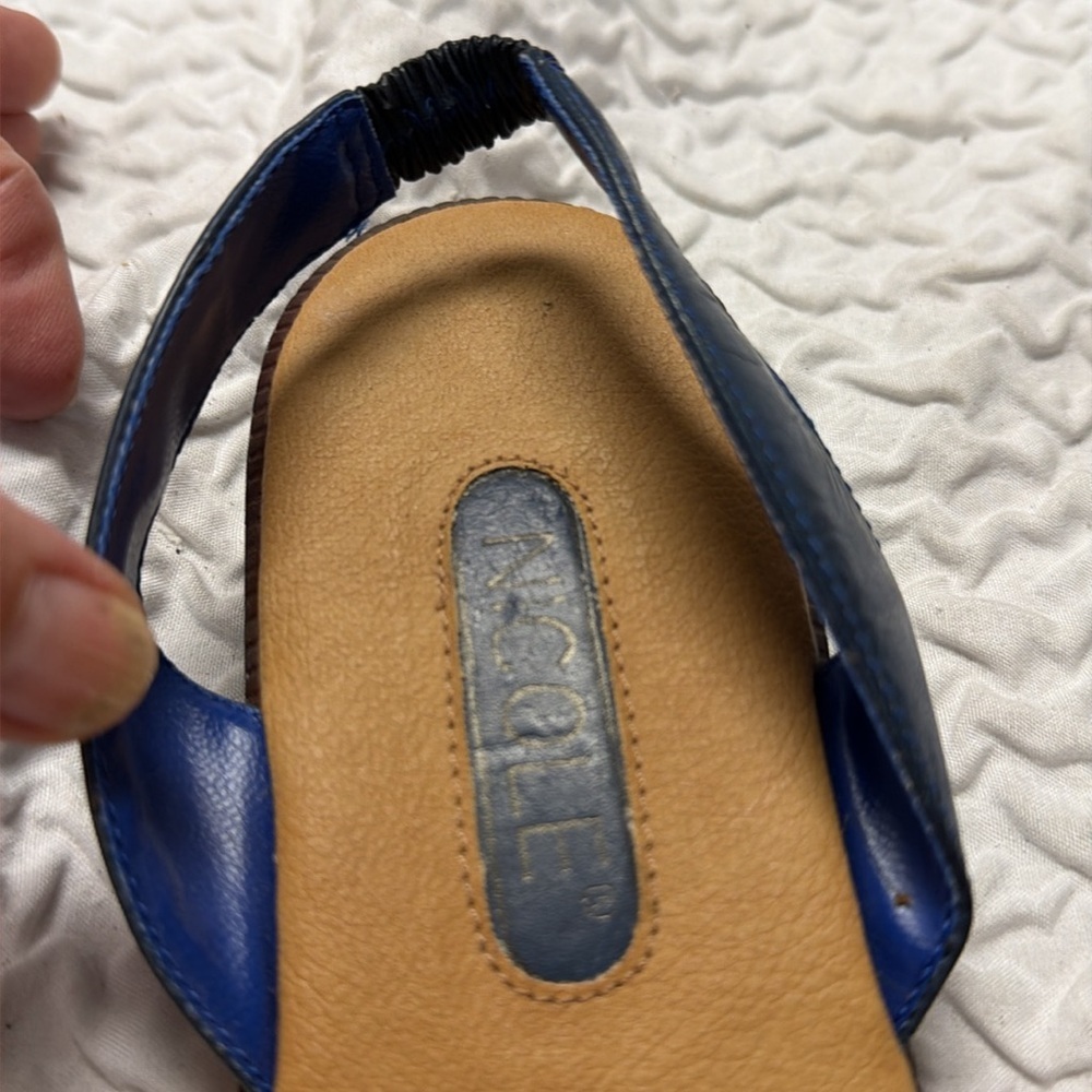 Vintage Nicole Multicolor Woven Leather Sandals…. Shawn ..Made In Brazil NWOT - Picture 9 of 9